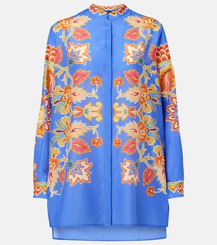 Camisa de algodón y seda floral - Etro - Modalova
