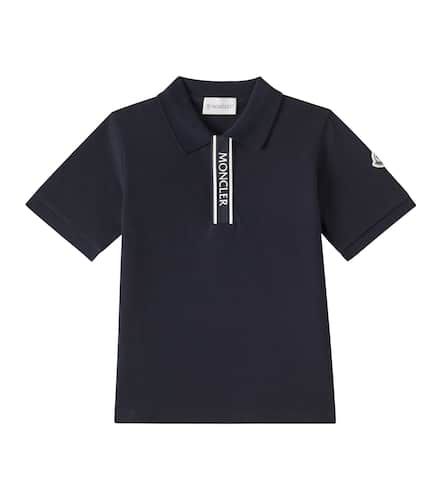 Logo cotton pique polo shirt - Moncler Enfant - Modalova