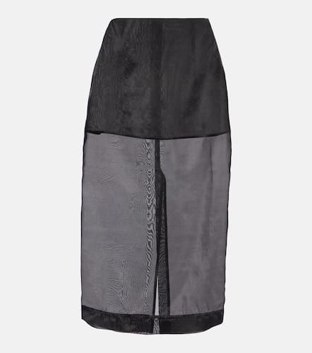 Peri silk-blend midi skirt - The Frankie Shop - Modalova