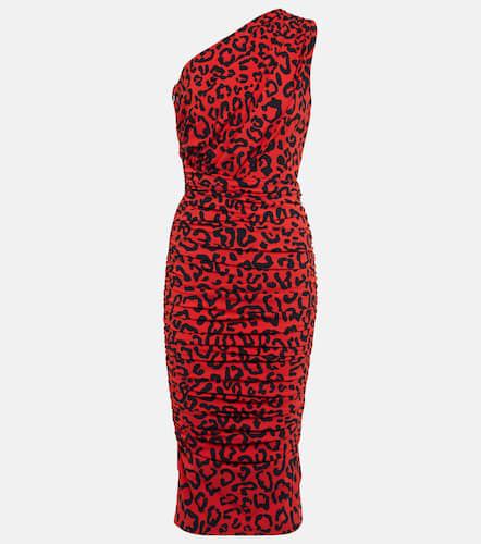 Leopard-printed jersey midi dress - Dolce&Gabbana - Modalova