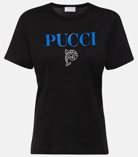 Camiseta en jersey de algodón con logo - Pucci - Modalova