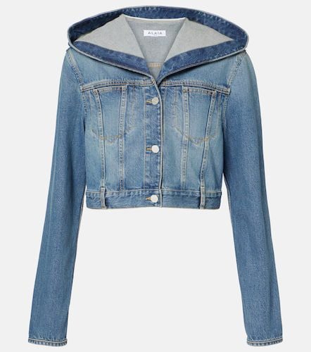 Alaïa Chaqueta en denim cropped con capucha - Alaia - Modalova