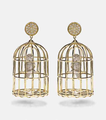 Pendientes Albert Large de oro de 14 ct con diamantes - Sydney Evan - Modalova