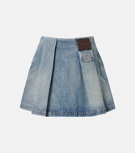 Loewe Minifalda de denim plisada - Loewe - Modalova