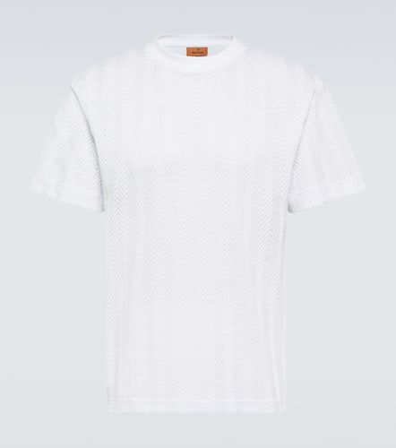 Camiseta de mezcla de algodón en zigzag - Missoni - Modalova
