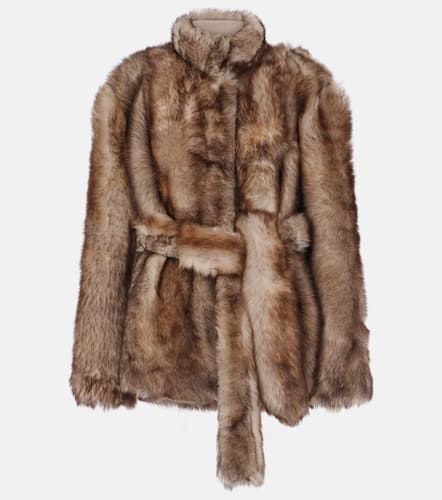 Cappotto Elsa in shearling con cintura - Nour Hammour - Modalova