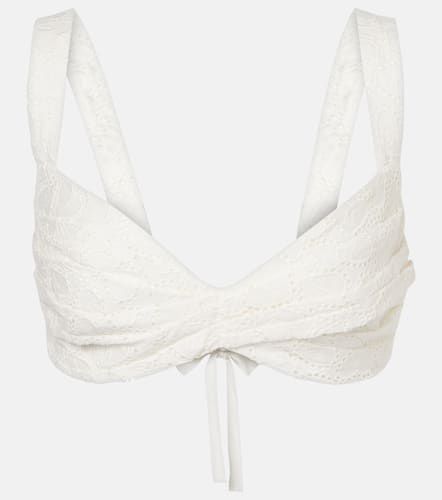 Top bralette Crush Embroidered in lino - Zimmermann - Modalova