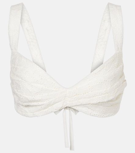 Top Crush Embroidered de lino - Zimmermann - Modalova