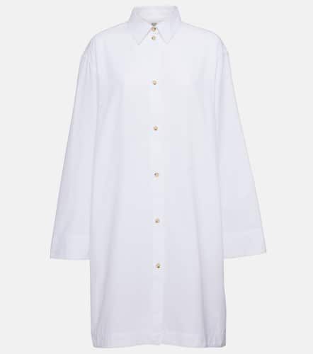 Vestido camisero oversized de algodón - Toteme - Modalova