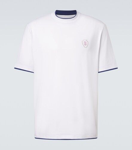 Camiseta de jersey de algodón con logo - Brunello Cucinelli - Modalova