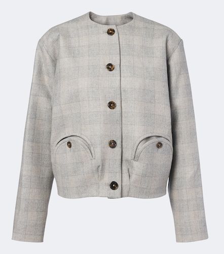 Altai checked wool, silk, and cashmere jacket - Blaze Milano - Modalova