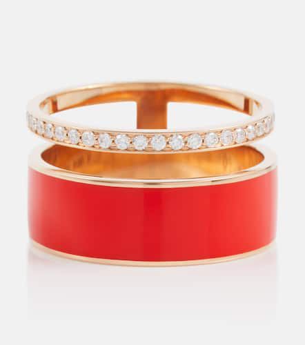 Ring Berbere Chromatic aus 18kt Roségold mit Emaille und Diamanten - Repossi - Modalova