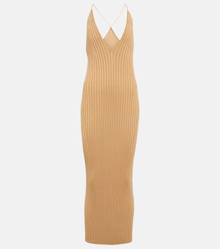 Rhea rib-knit halterneck midi dress - Galvan - Modalova