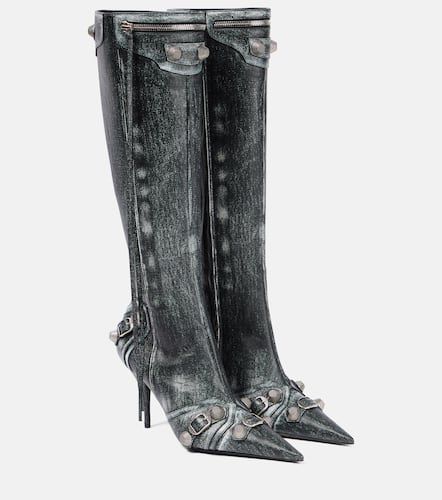 Stiefel Cagole 90 aus Leder - Balenciaga - Modalova