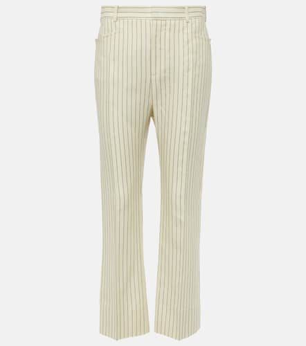Wallis striped wool and silk-blend straight pants - Tom Ford - Modalova