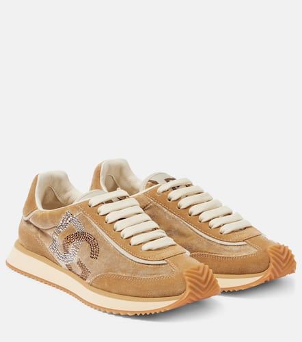 DG leather-trimmed sneakers - Dolce&Gabbana - Modalova