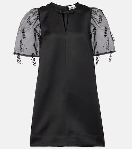 Ganni Embroidered organza minidress - Ganni - Modalova