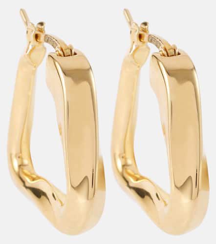 Pendientes Twist Triangle bañados en oro de 18 ct - Bottega Veneta - Modalova