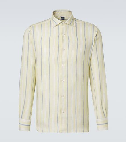 Fedeli Camisa de lino a rayas - Fedeli - Modalova