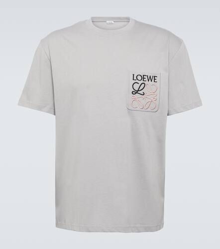 Camiseta de algodón con logo bordado - Loewe - Modalova