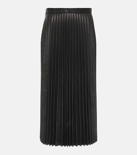 Pleated leather midi skirt - Balenciaga - Modalova
