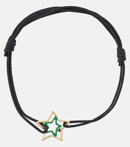 Estrella 9kt gold cord bracelet with enamel and sapphire - Aliita - Modalova