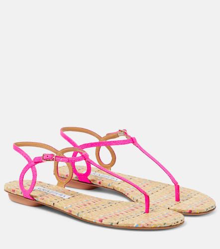 Sandalen Almost Bare aus Leder - Aquazzura - Modalova