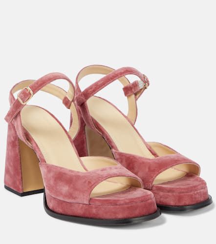 Gracia velvet platform sandals - Souliers Martinez - Modalova