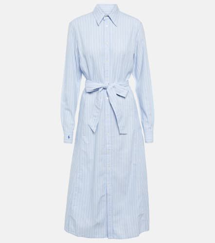 Striped linen and cotton shirt dress - Polo Ralph Lauren - Modalova