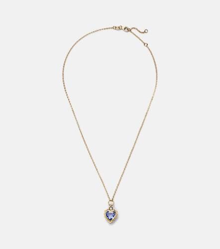 Gemstone Heart 18kt pendant necklace with tanzanite - FoundRae - Modalova