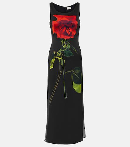 Floral silk satin gown - Alexander McQueen - Modalova