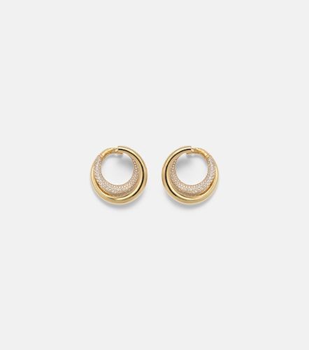 Pendientes Infinity Loop Medium de oro de 18 ct con diamantes - Engelbert - Modalova