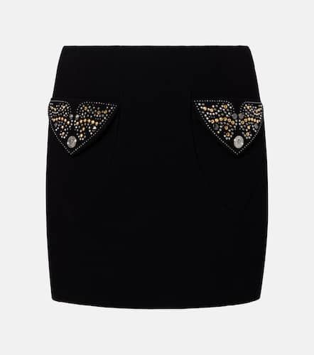 Versace Virgin wool crepe miniskirt - Versace - Modalova