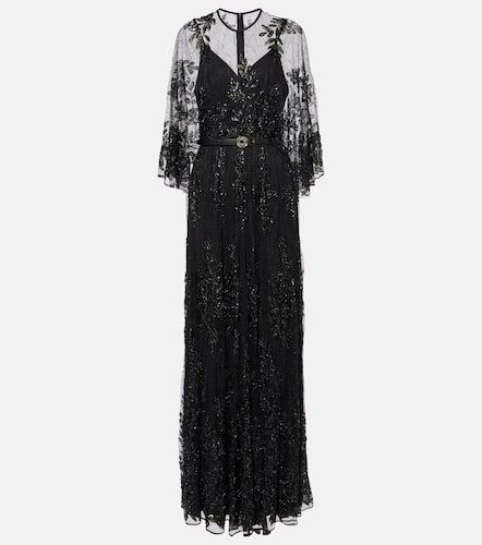 Robe aus Spitze mit Pailletten - Elie Saab - Modalova