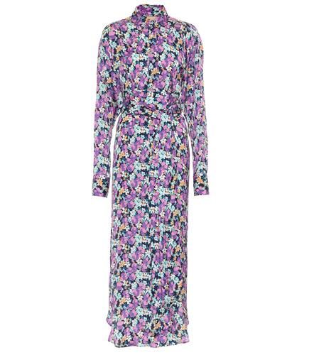 Floral crÃªpe de chine shirt dress - Plan C - Modalova