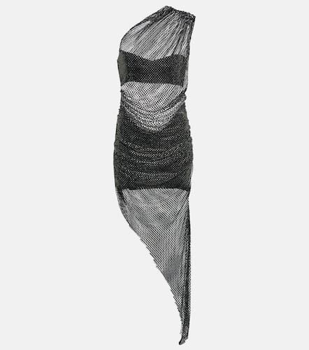 Crystal-embellished mesh midi dress - Giuseppe di Morabito - Modalova
