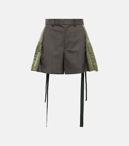 Sacai Wool-blend and twill shorts - Sacai - Modalova