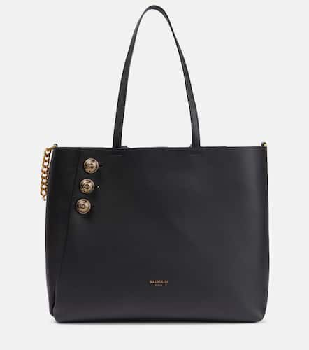 Embellished leather tote bag - Balmain - Modalova