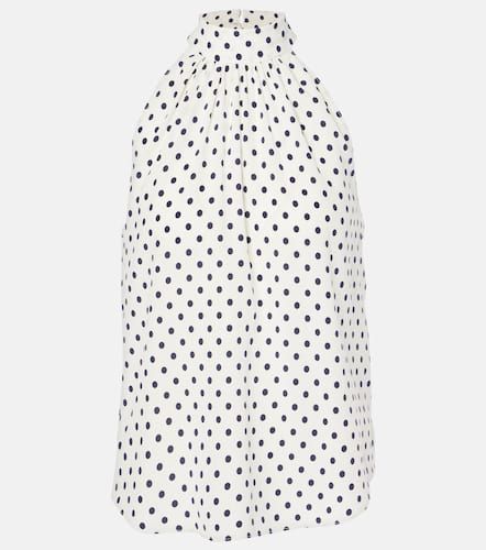 Kovi polka-dot silk-blend top - Veronica Beard - Modalova