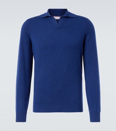 Cashmere polo sweater - Brunello Cucinelli - Modalova