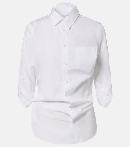Camisa de popelín de algodón drapeada - Junya Watanabe - Modalova