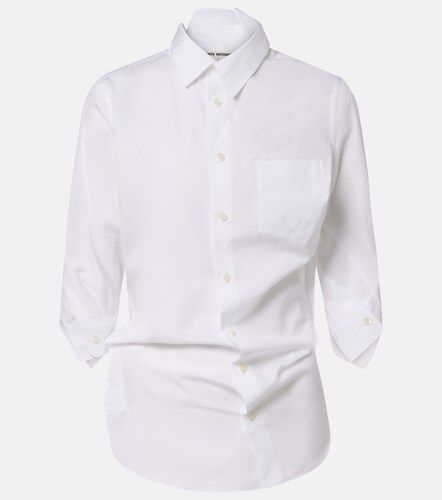 Draped cotton poplin shirt - Junya Watanabe - Modalova