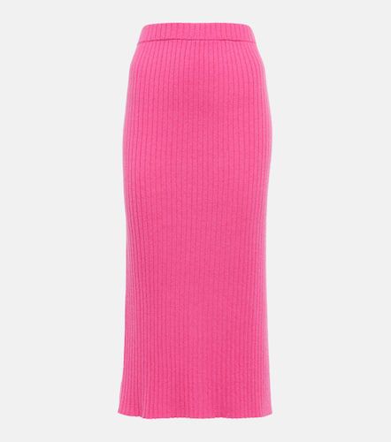 Ribbed-knit cashmere midi skirt - Jardin des Orangers - Modalova