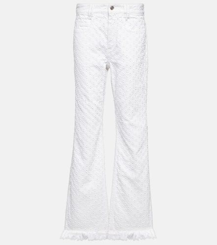 High-rise straight eyelet jeans - Isabel Marant - Modalova