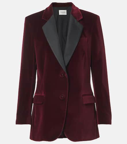 Blazer de terciopelo de algodón - Tod's - Modalova