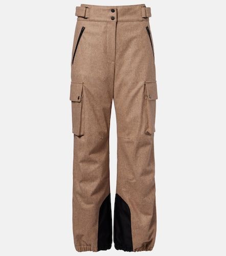 Virgin wool flannel cargo pants - Brunello Cucinelli - Modalova