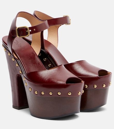 Meret leather platform sandals - Chloe - Modalova
