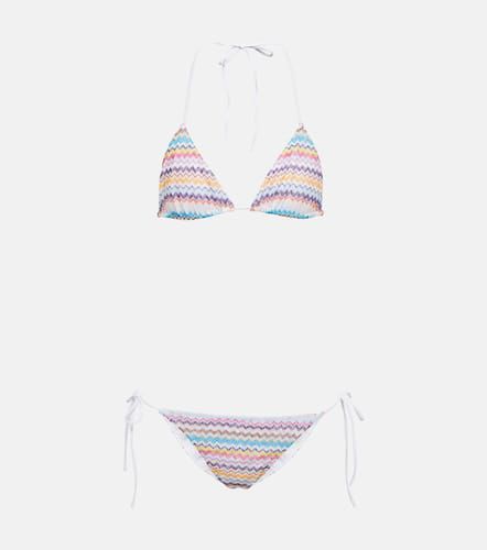 Bikini triangular de punto en zigzag - Missoni Mare - Modalova