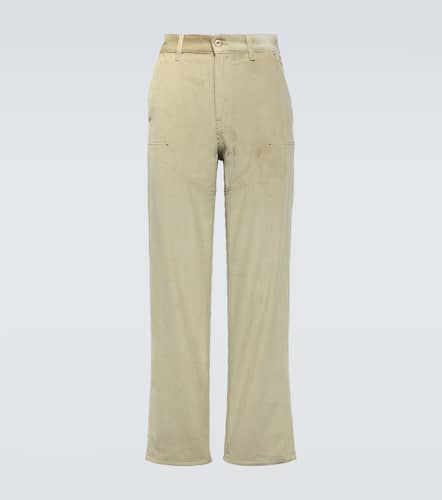 Pantalones rectos de pana de tiro alto - Loewe - Modalova