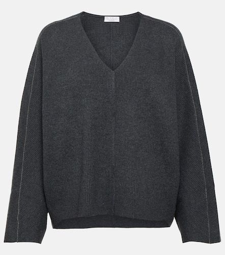 Wool, cashmere and silk sweater - Brunello Cucinelli - Modalova